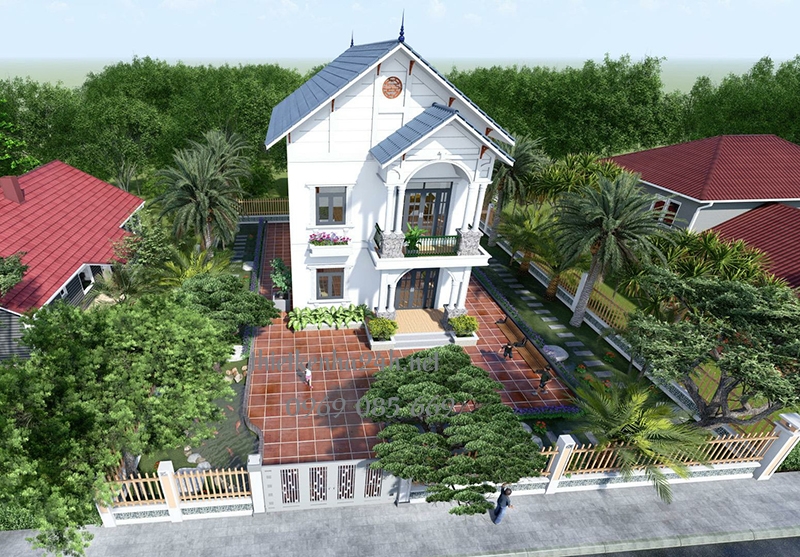 Hệ mái thái chữ A thoáng với độ dốc lớn