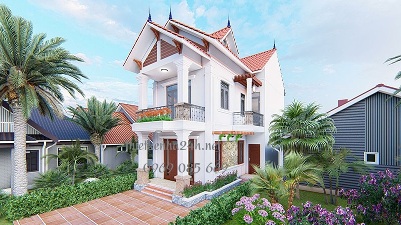 Thiết kế mái thái hiện đại của mẫu nhà