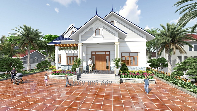 Thiết kế nh&agrave; cấp 4 đẹp tại Lạng Sơn