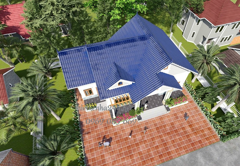 Thiết kế m&aacute;i th&aacute;i c&oacute; độ dốc lớn