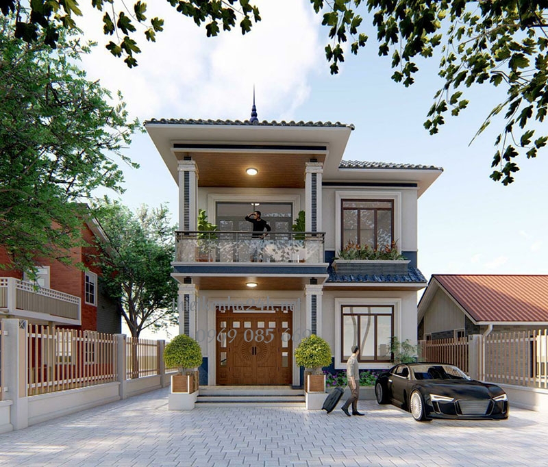 Thiết kế mặt tiền kh&ocirc;ng rườm r&agrave; nhưng vẫn nổi bật&nbsp;