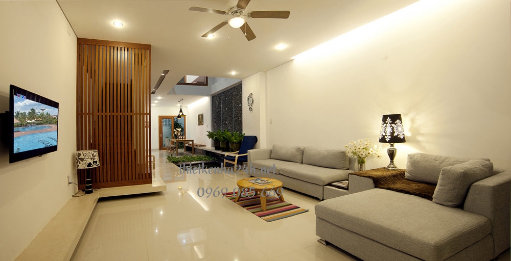 Thiết kế nội thất nhà 1 tầng có 4 phòng ngủ thật hoàn chỉnh 
