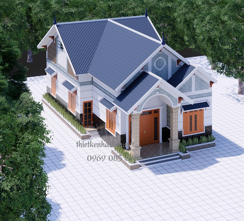Màu sắc trang nhã làm nổi bật căn nhà 