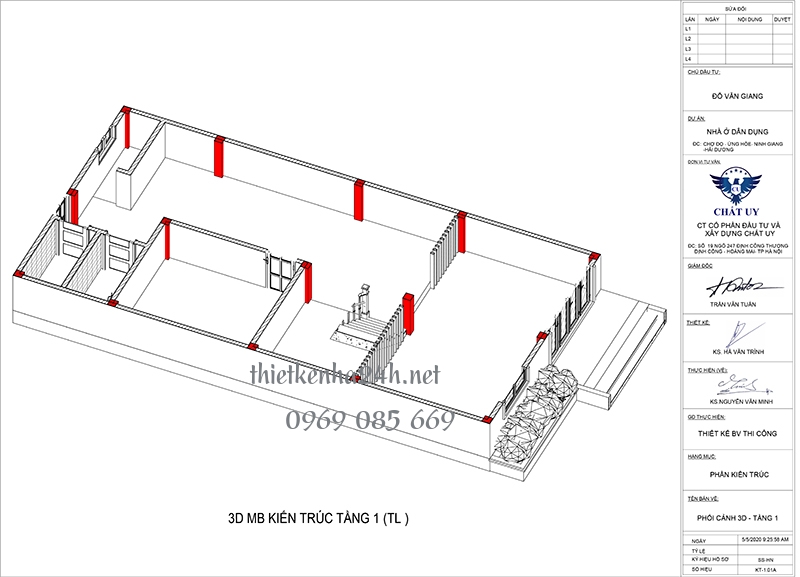 Phối cảnh kiến trúc tầng 2