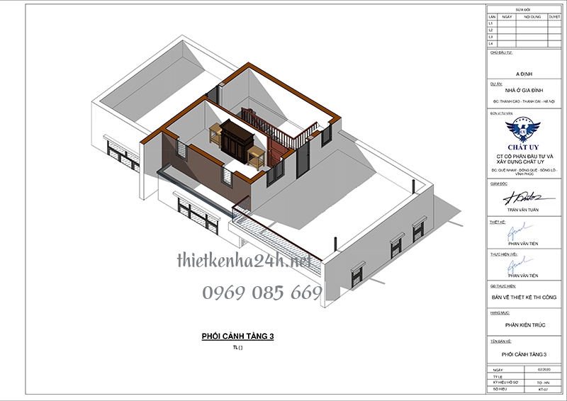 Phối cảnh tầng 3