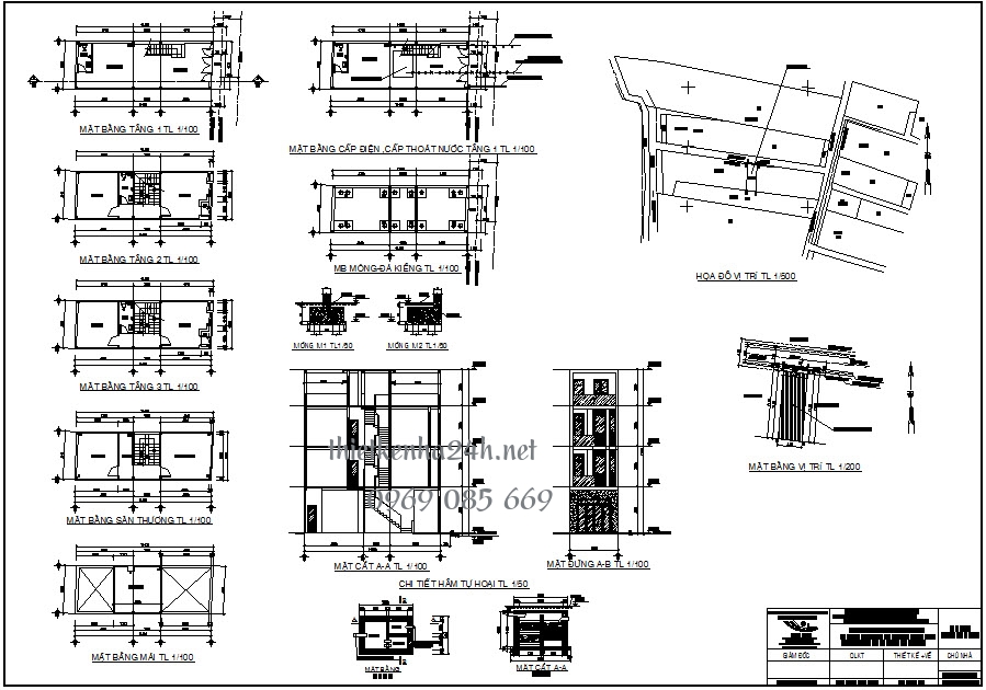 Bản vẽ xin giấy phép xây dựng 