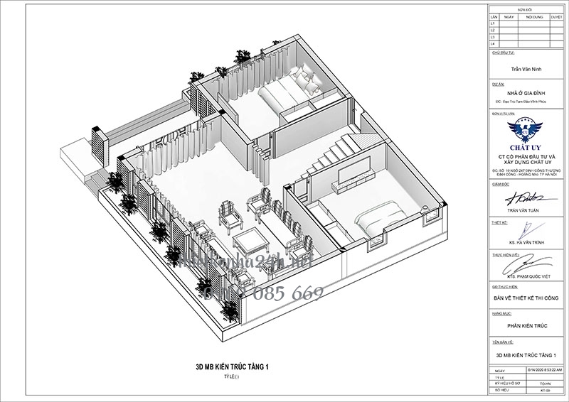 C&aacute;c khu vực chức năng tầng 1