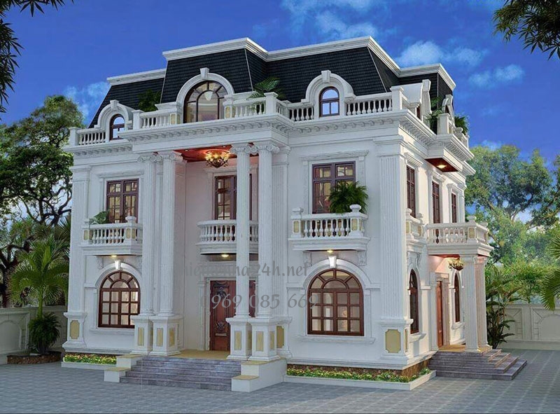 Biệt thự cổ điển vuông vắn 