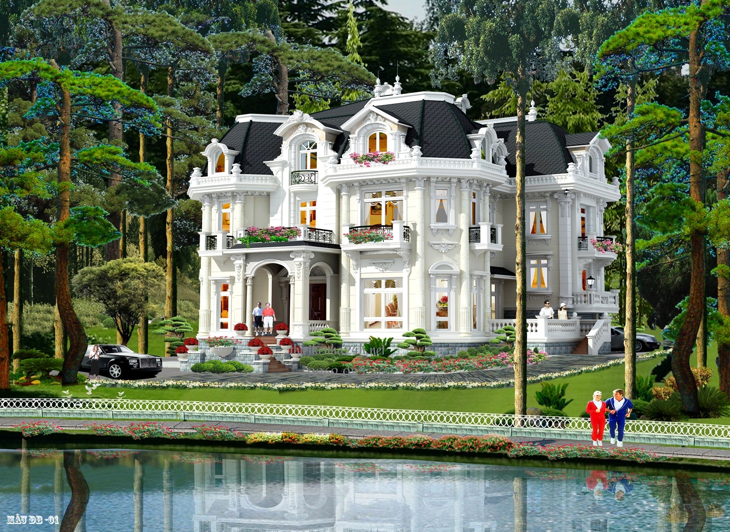 Chiêm ngưỡng vẻ đẹp của biệt thự cổ điển trong mơ đẹp như tranh 