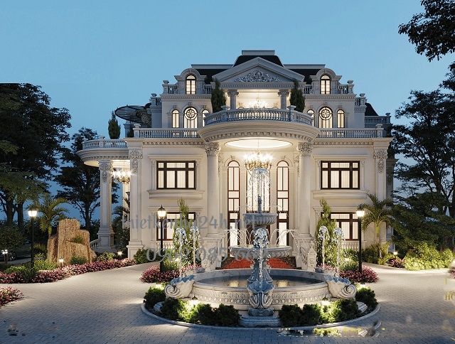 biệt thự t&acirc;n cổ điển kiến tr&uacute;c ch&acirc;u &acirc;u
