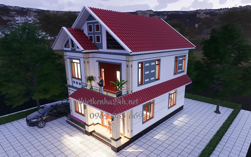 Ch&acirc;n tường được bao quanh bằng c&aacute;c gạch thẻ