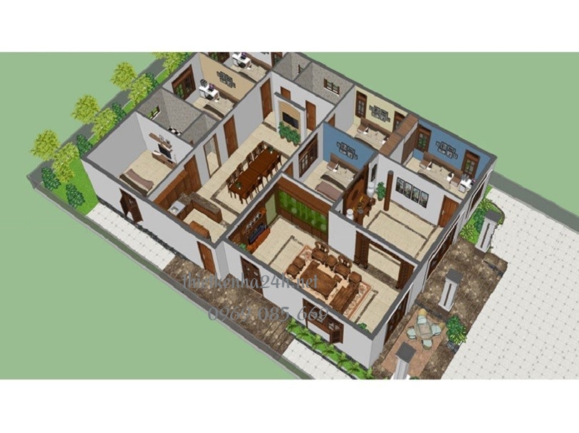 c&ocirc;ng năng thiết kế nh&agrave; cấp 4 kiểu biệt thự