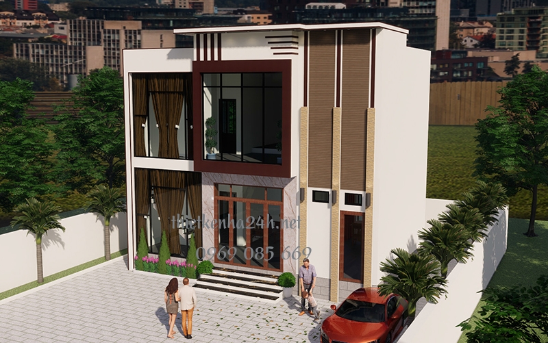 Mái nhà bằng thể hiện sự phá cách cho mẫu thiết kế
