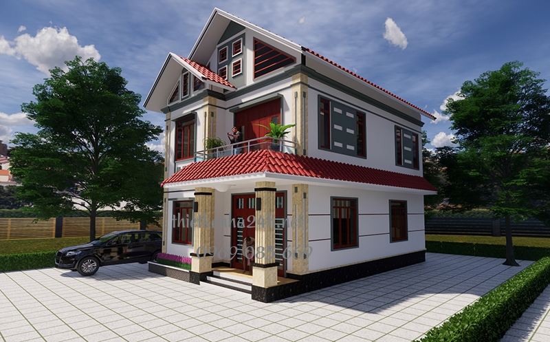 M&aacute;i th&aacute;i c&oacute; độ dốc cao gi&uacute;p cho việc tho&aacute;t nước tốt hơn