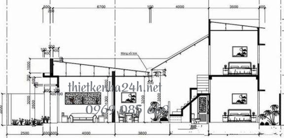 g&aacute;c lửng nh&agrave; cấp 4 hiện đại