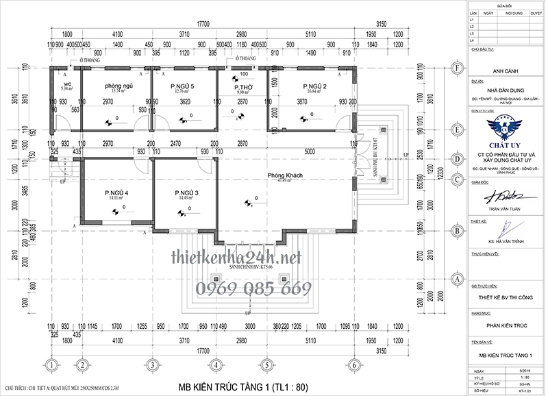 C&ocirc;ng năng v&agrave; mặt bằng tầng 1