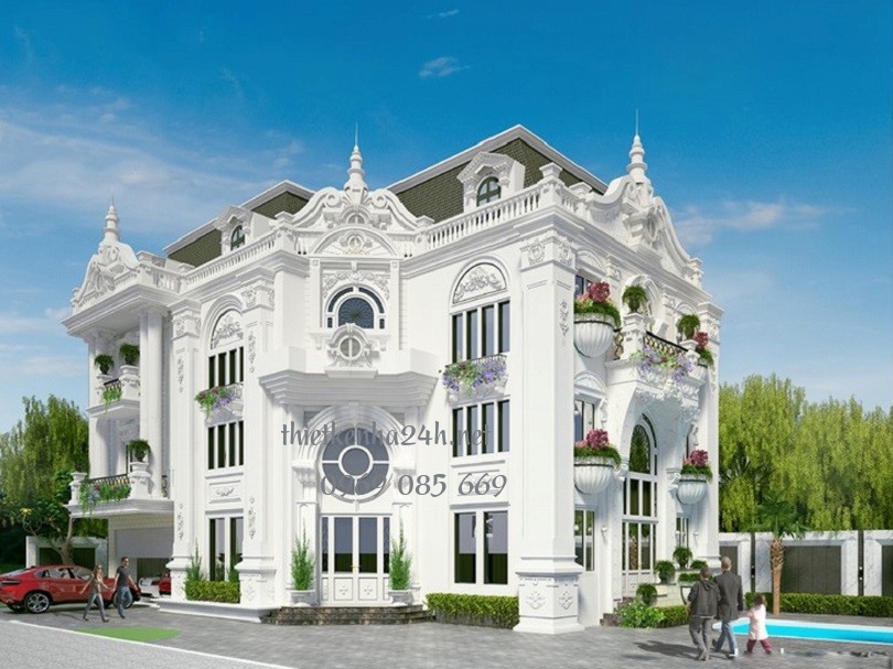 mẫu biệt thự cổ điển đẹp