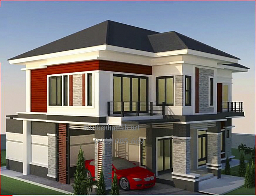 Mẫu nh&agrave; 2 tầng m&aacute;i th&aacute;i tại M&oacute;ng C&aacute;i Quảng Ninh đ&aacute;ng ch&uacute; &yacute;