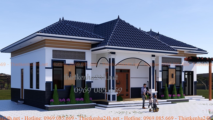 Nh&agrave; cấp 4 3 ph&ograve;ng ngủ được thiết kế gọn g&agrave;ng, hợp phong thuỷ&nbsp;