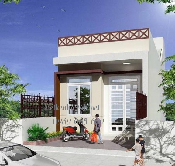 mẫu nh&agrave; cấp 4 hiện đại đơn giản