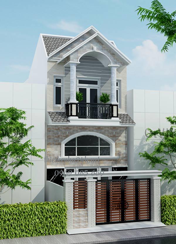 Bạn có thể tham khảo mẫu nhà 1 trệt 1 lửng 1 lầu 