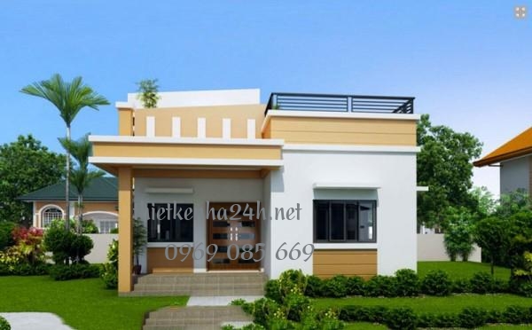 Mẫu nhà cấp 4 dưới 200 triệu hiện đại mang nét đẹp trẻ trung