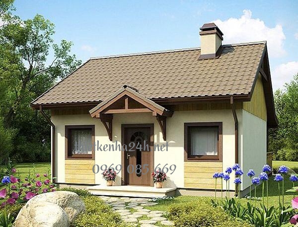 Thiết kế hình chữ A cho phần ngói thêm độc đáo 