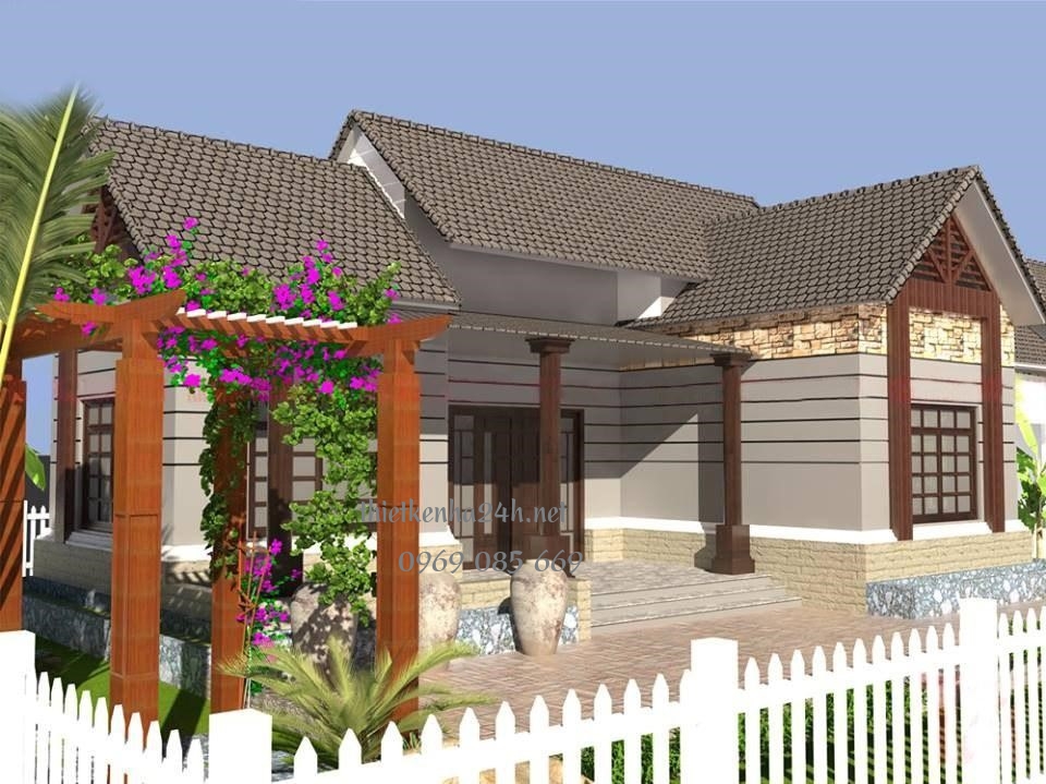 nh&agrave; cấp 4 hiện đại m&aacute;i th&aacute;i