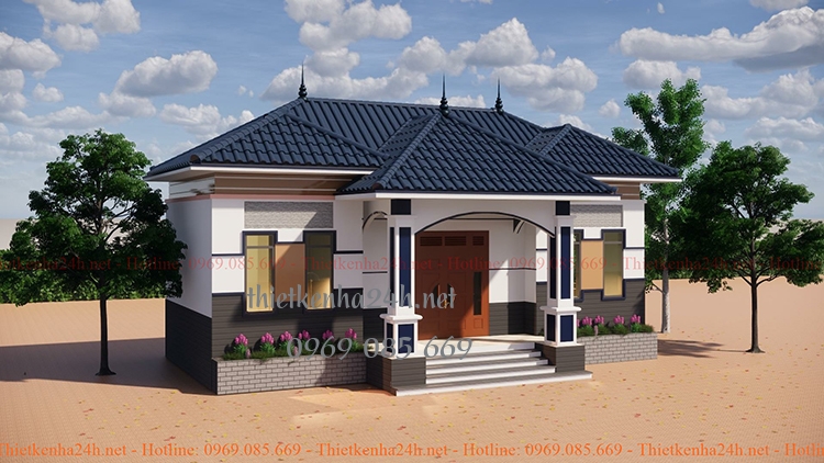 Mẫu nh&agrave; cấp 4 Th&aacute;i B&igrave;nh khang trang&nbsp;