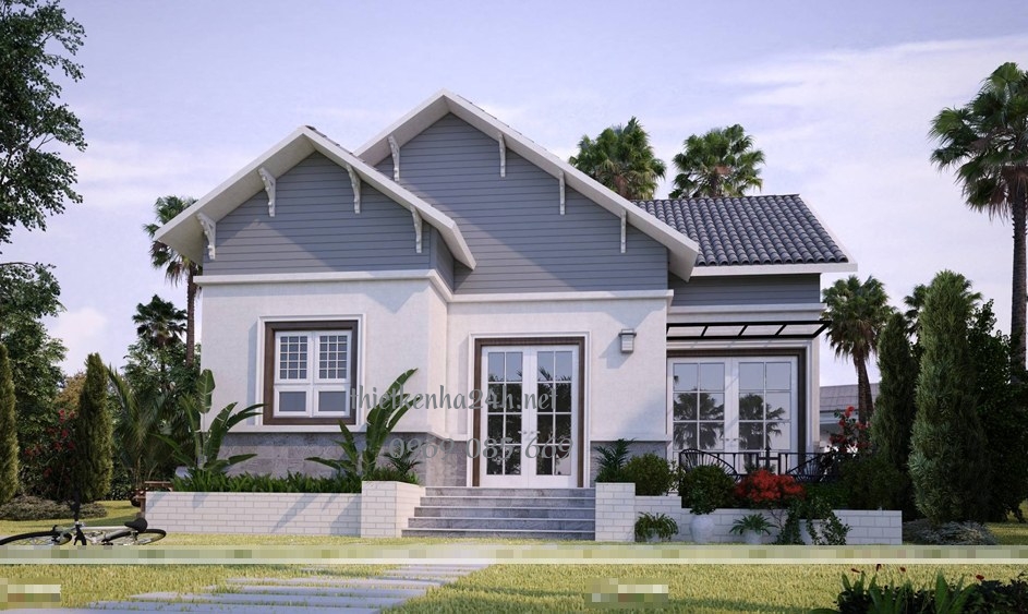 Biệt thự 1 tầng mái thái 