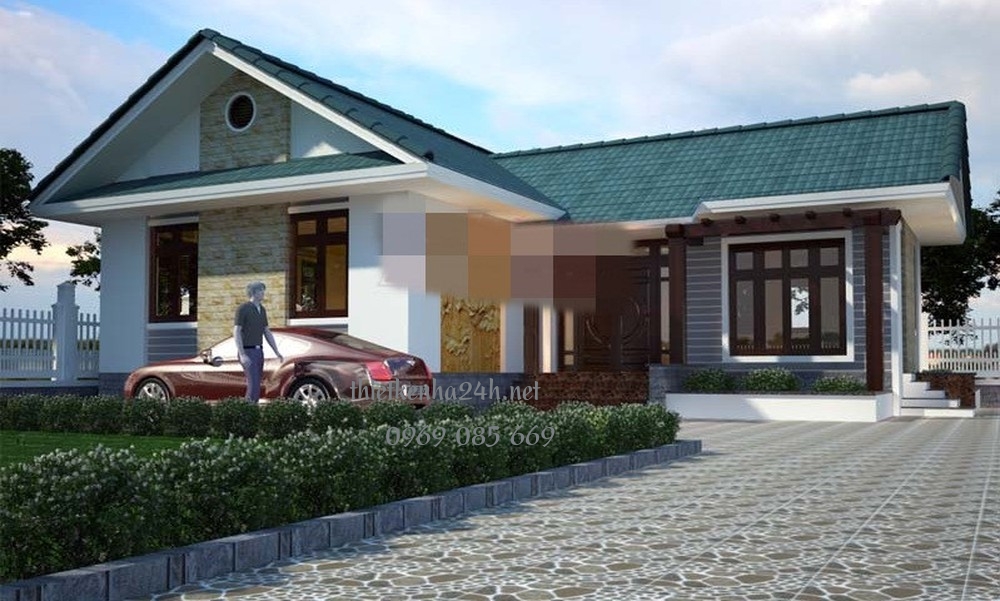 Chiêm ngưỡng mẫu nhà mái thái chữ L rộng rãi 