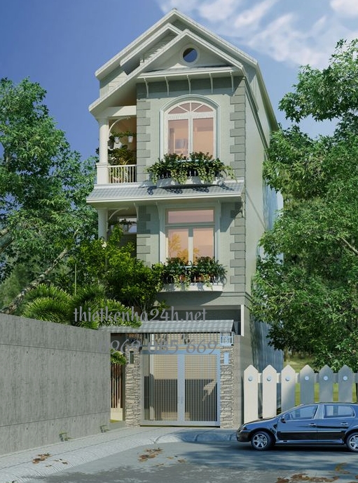 Kết hợp mái thái với không gian thiết kế xanh mát 