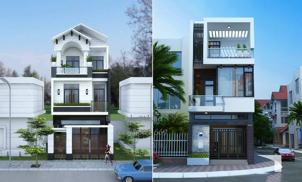 Thiết kế không gian nhà phố có 3 tầng gần gũi, thân thiện với thiên nhiên 