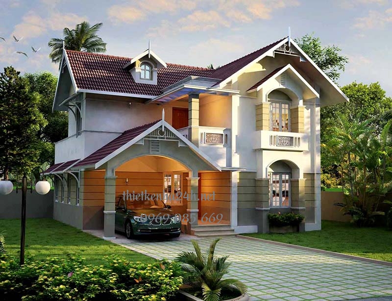 Ấn tượng với thiết kế biệt thự mini đẹp khó tả 