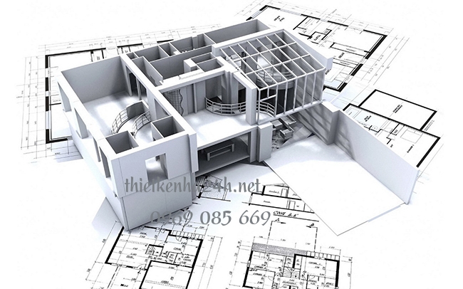 Phác thảo bản vẽ thiết kế kiến trúc và kết cấu nhà ở
