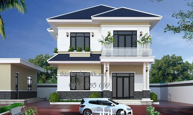 Chi phí thi công phần thô của nhà 2 tầng 80m2