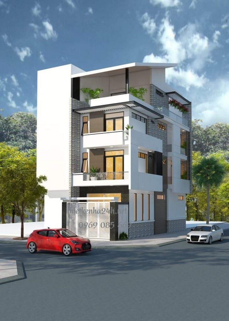 Nhà phố 2 mặt tiền 3 tầng 1 tum rộng rãi thoáng mát 