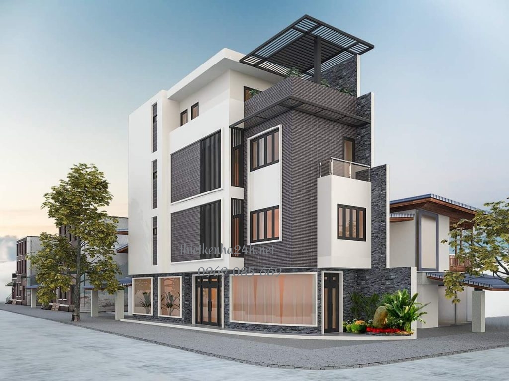 Chăm chút trong việc bố trí cũng như lựa chọn vật liệu xây dựng cho mặt tiền nhà 