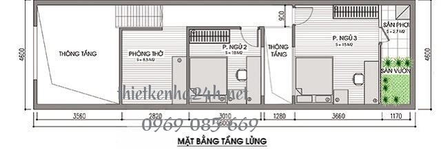 tầng lửng nh&agrave; vườn cấp 4