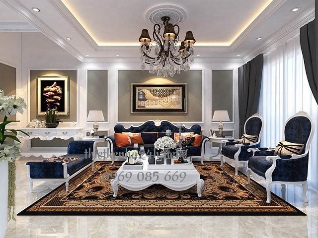 ph&ograve;ng kh&aacute;ch kiến tr&uacute;c biệt thự