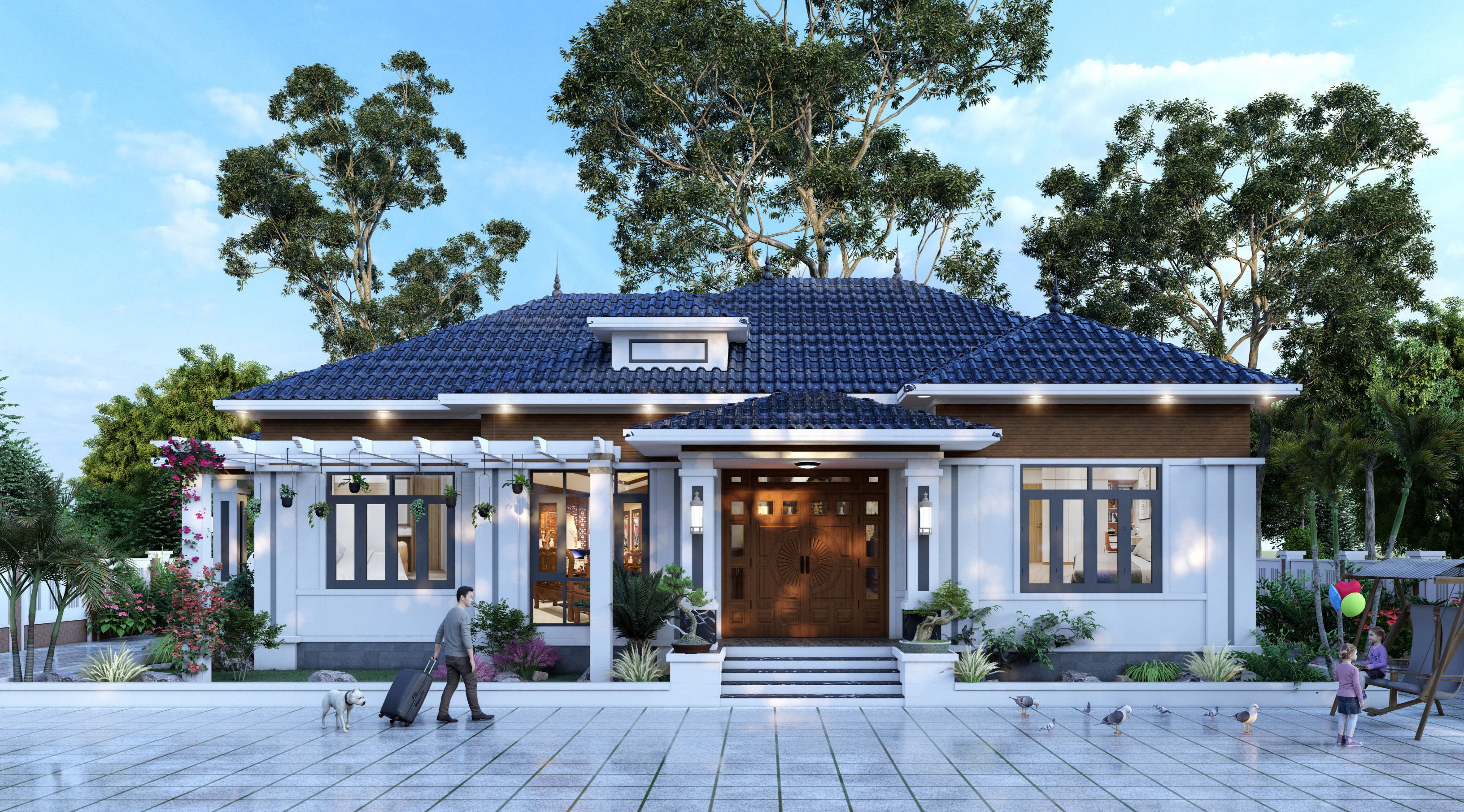 Thiết kế c&ocirc;ng tr&igrave;nh nh&agrave; phố đẹp v&agrave; sang trọng