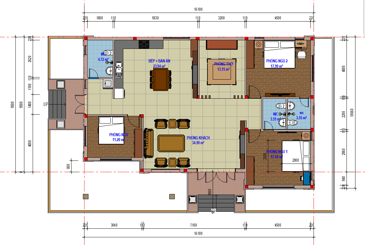 Bố tr&iacute; mặt bằng của ng&ocirc;i nh&agrave;